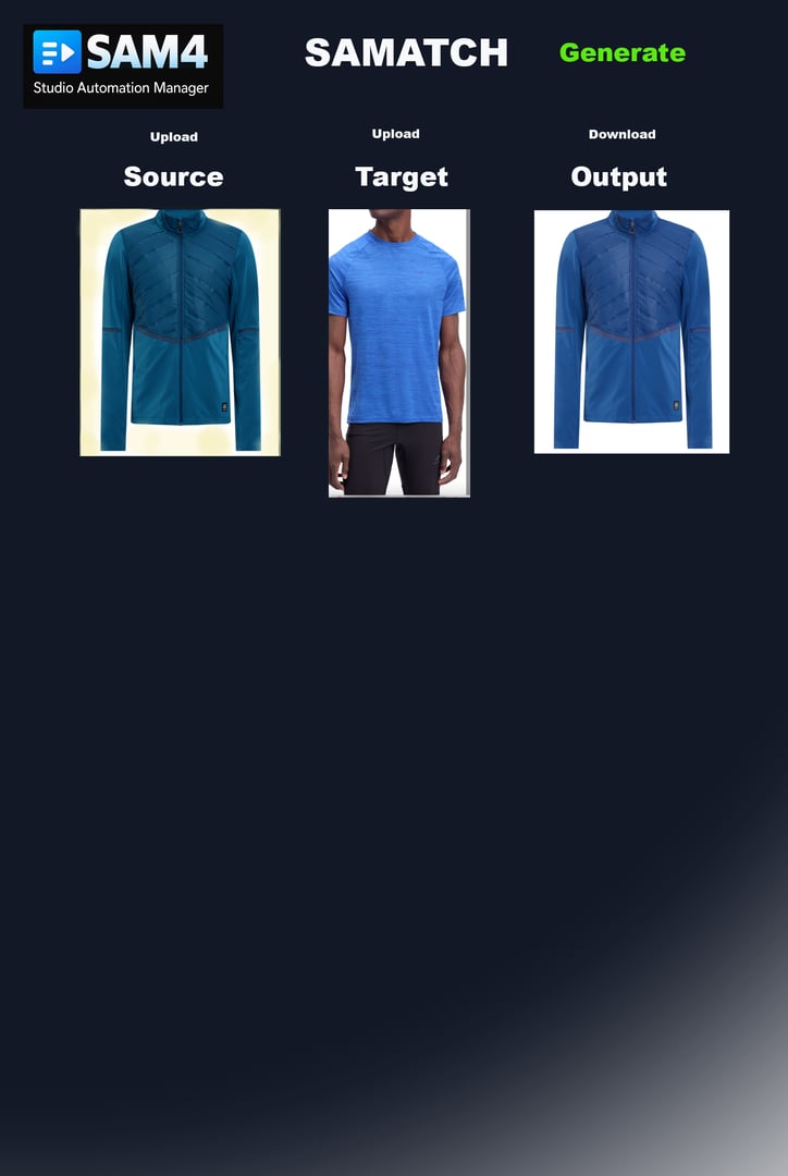 SAMatch AI color grading technology