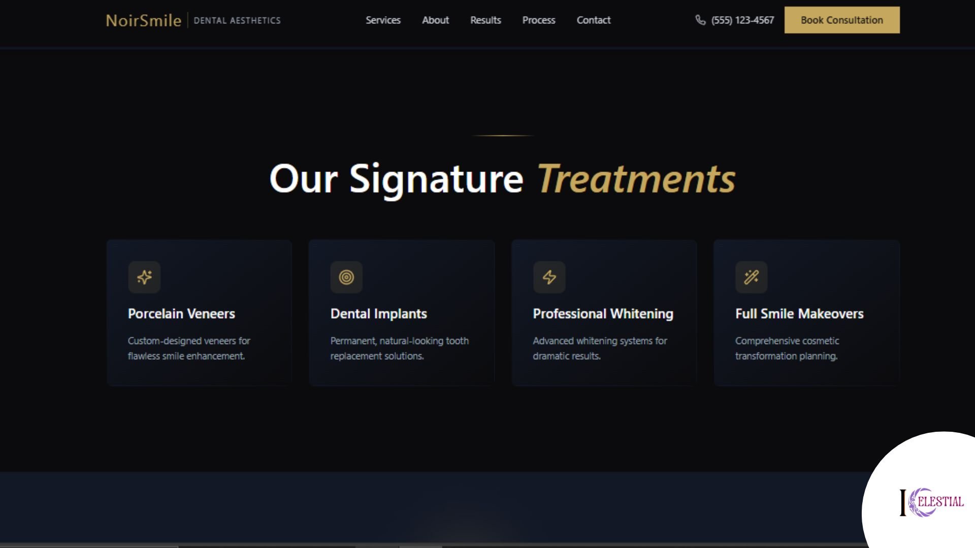 NoirDentals Website Screenshot 3 - About