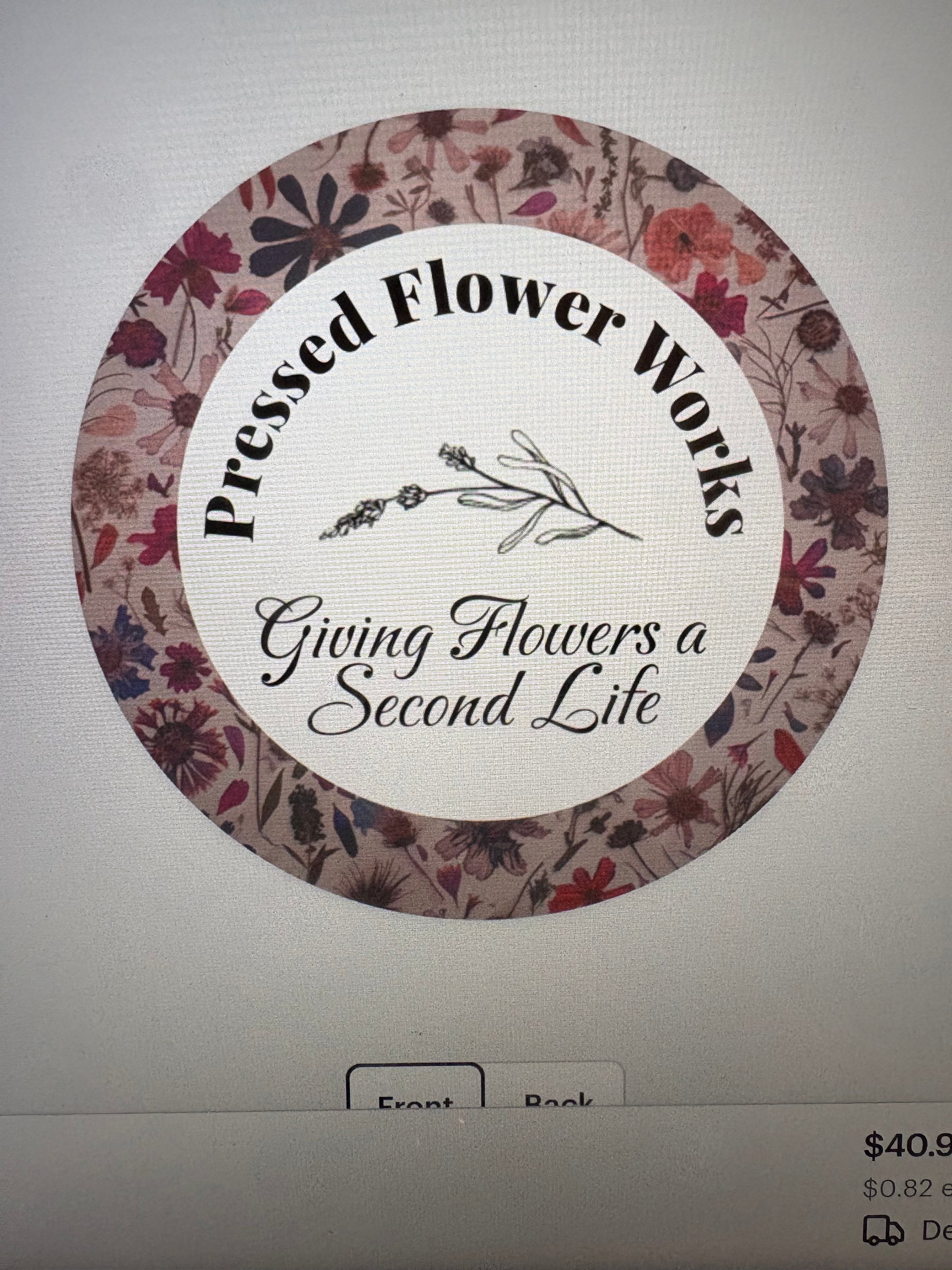 Pressed Flower Works Logo