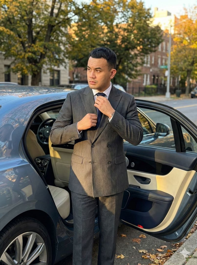 Responsive web design concept on phone and computer, studio portfolio page with 'We build websites' headline