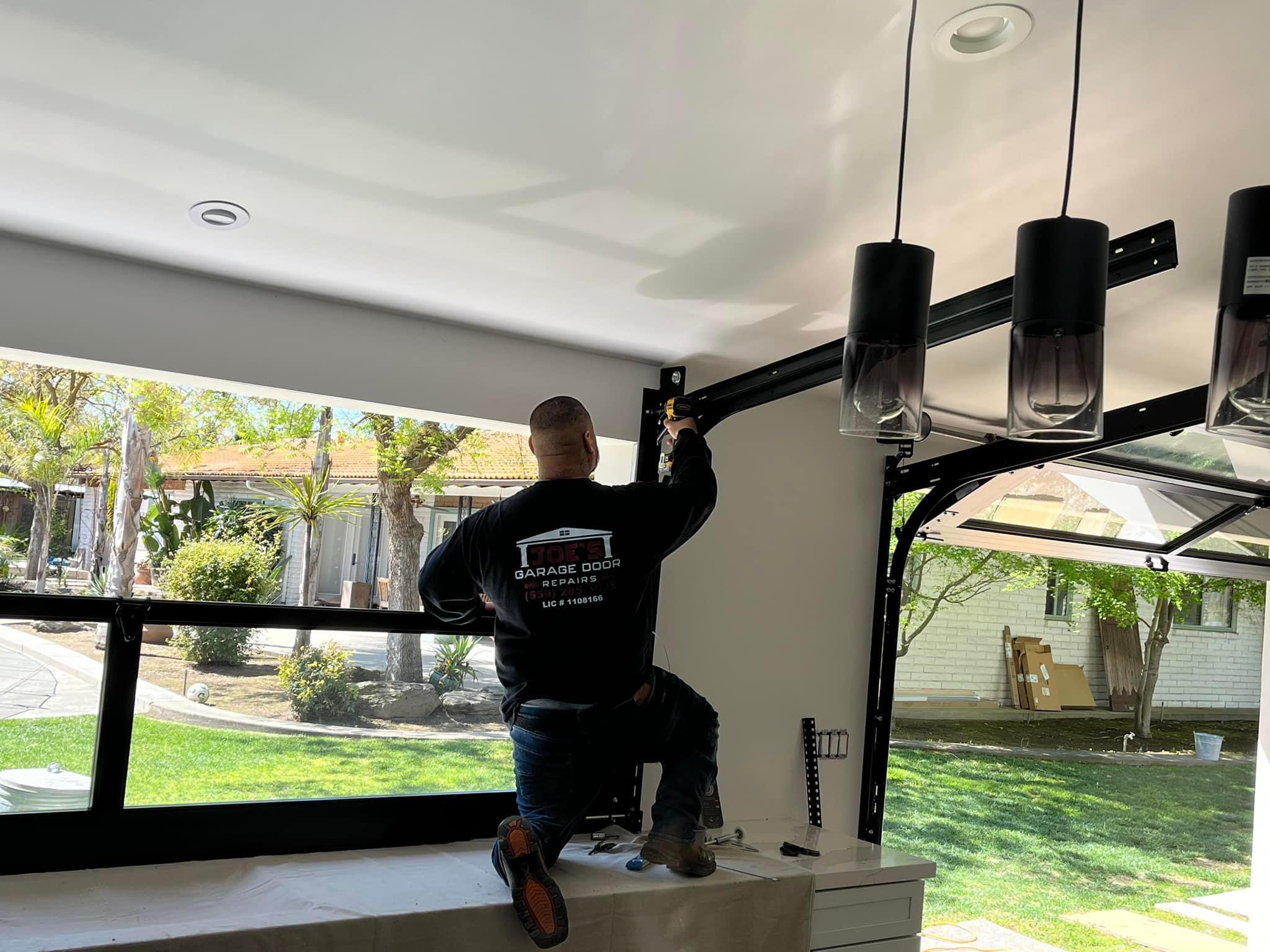 Garage door installation project