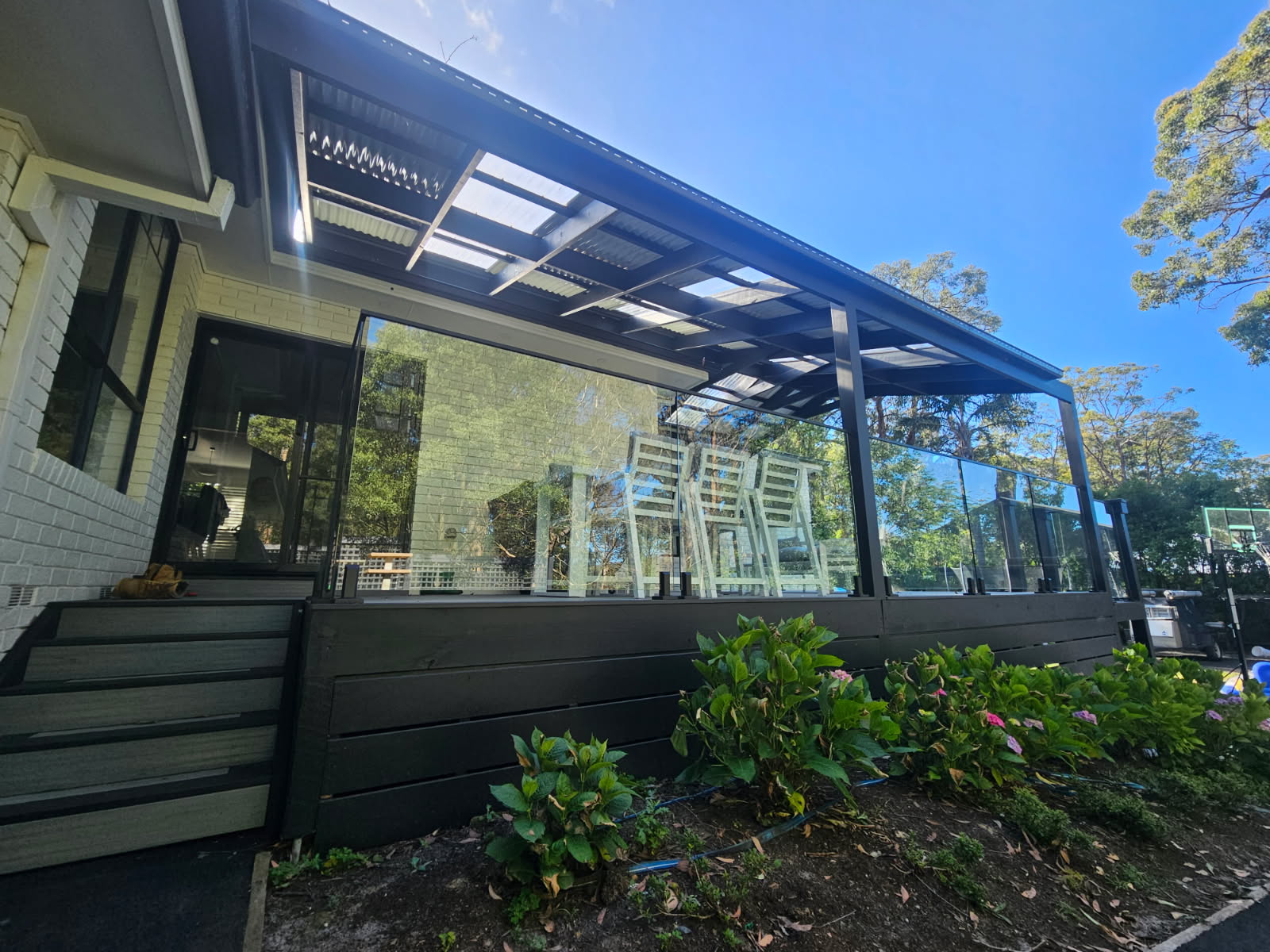 Custom deck construction by Square It Carpentry