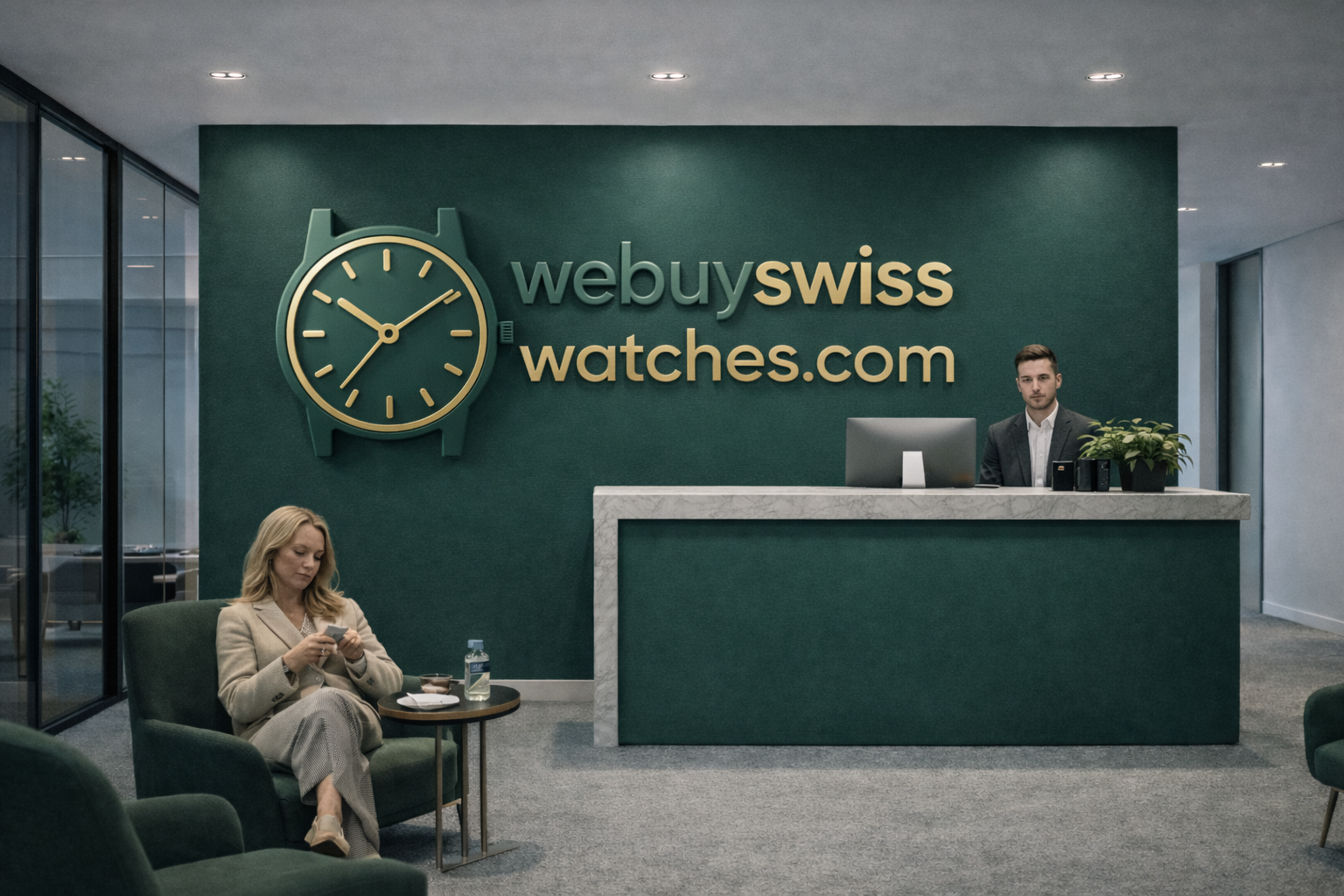 Family-owned watch business team