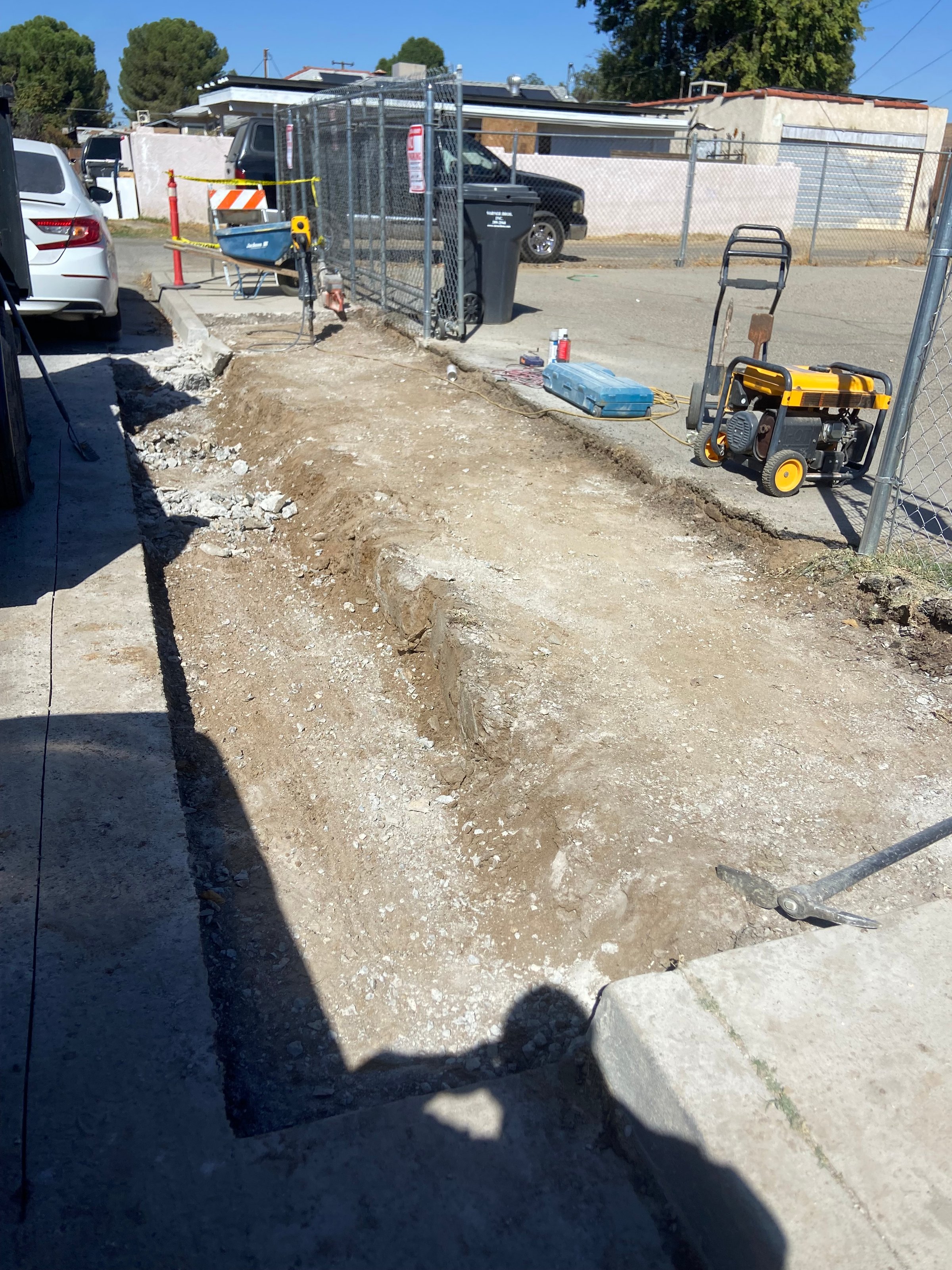 Completed commercial drive approach Bakersfield CA