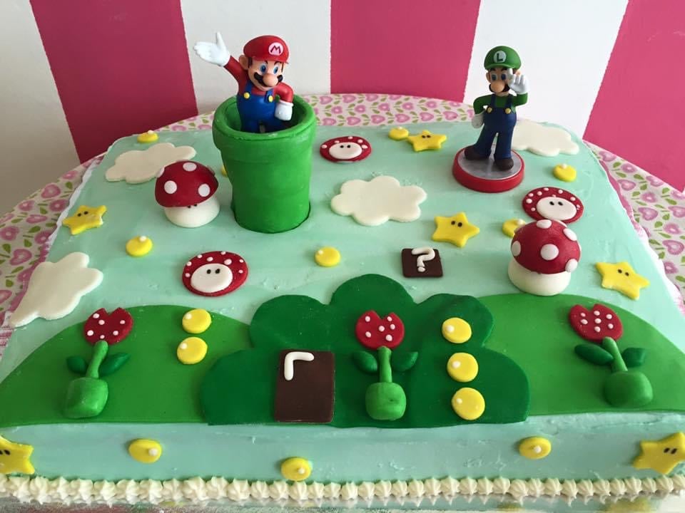 Pastel con acabado profesional
