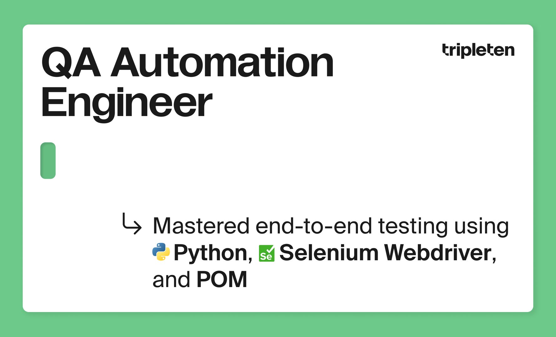 QA Automation Engineer Certificate