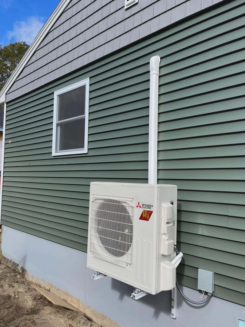 Outdoor heat pump unit installation