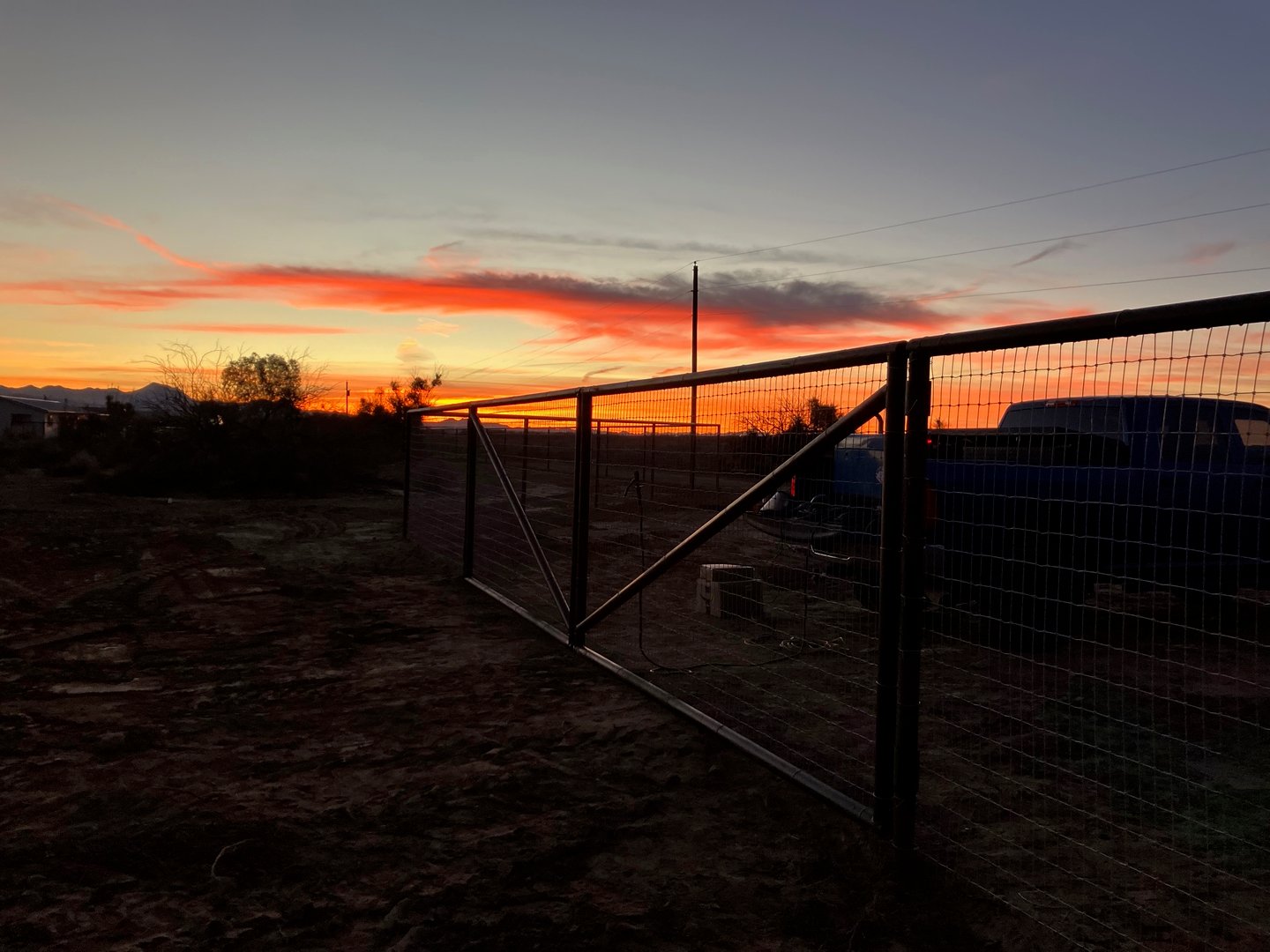 Property line fencing completed