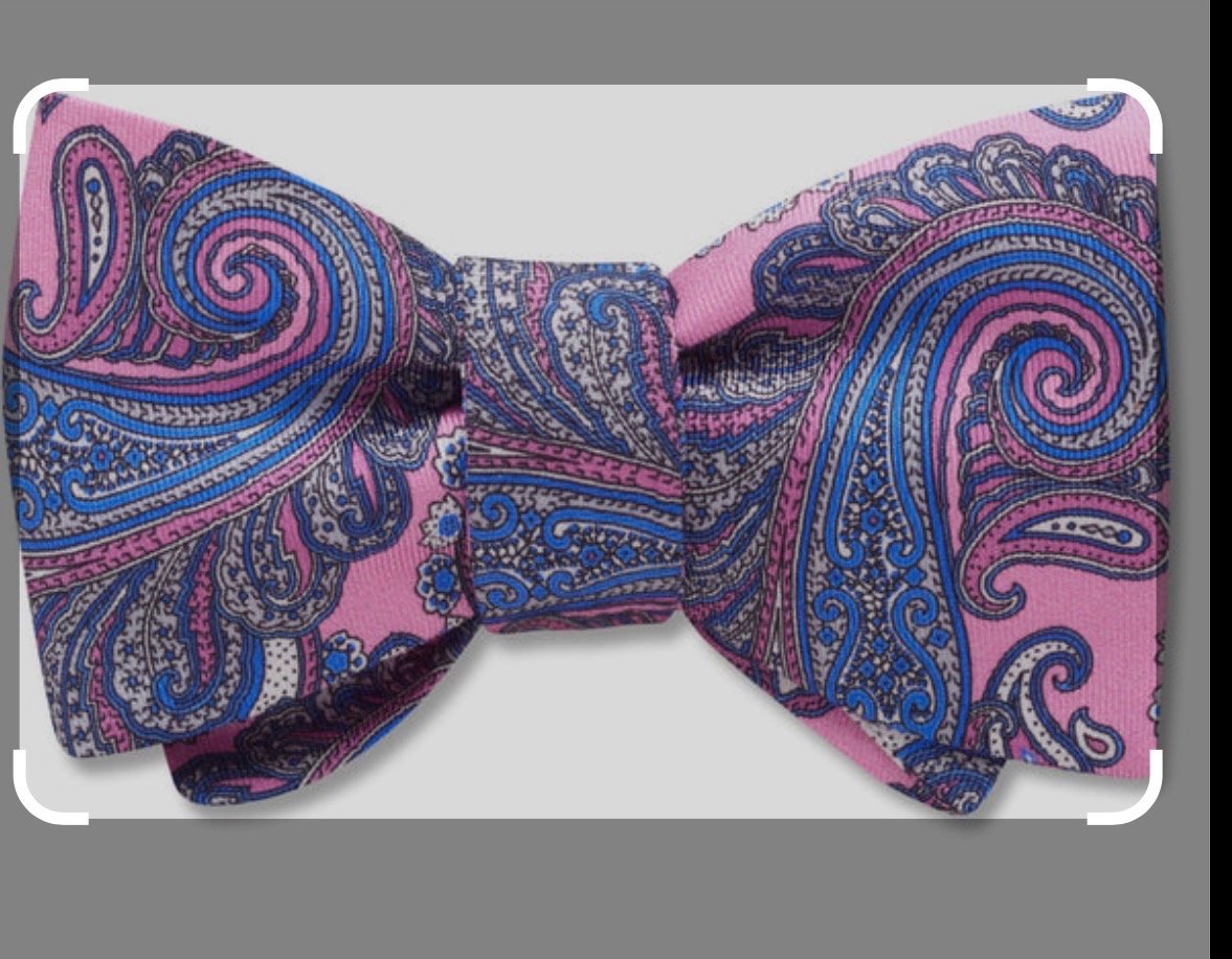 Premium midnight pattern bow tie