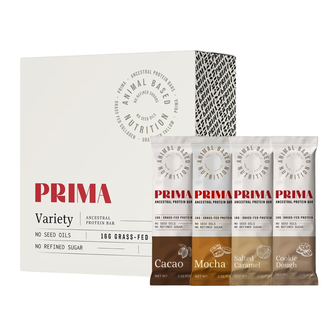 PRIMA ANCESTRAL Grass Fed Protein Bars