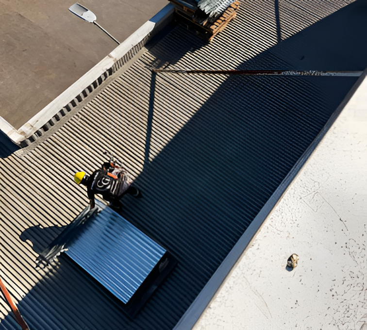 Trabajo de zinguería profesional
