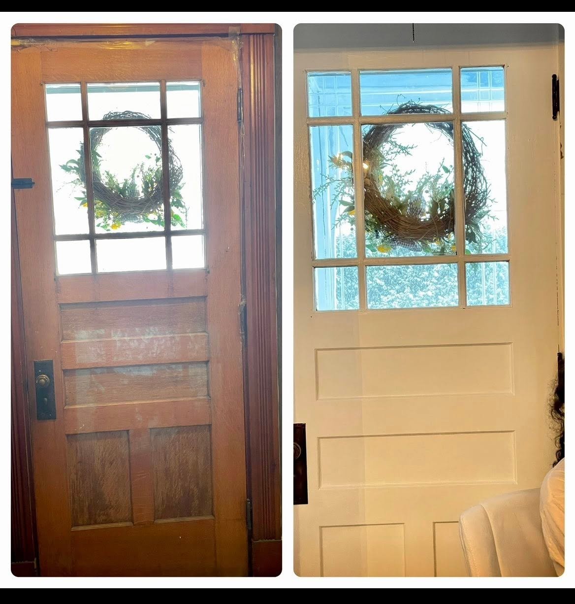 Professional painting work completed