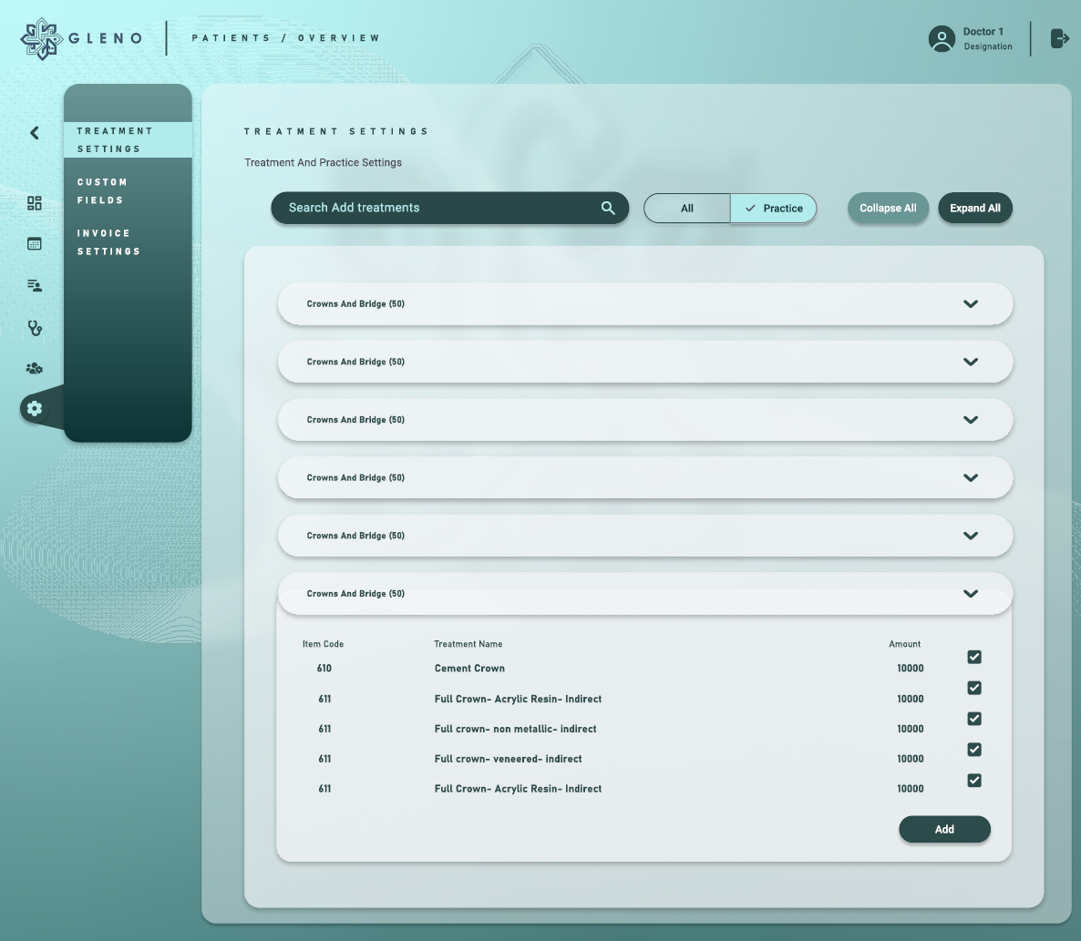 Advanced analytics and practice insights dashboard