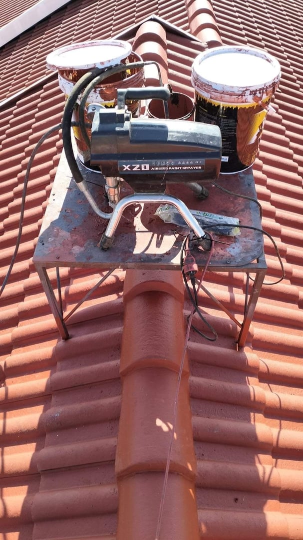 Roof repair project