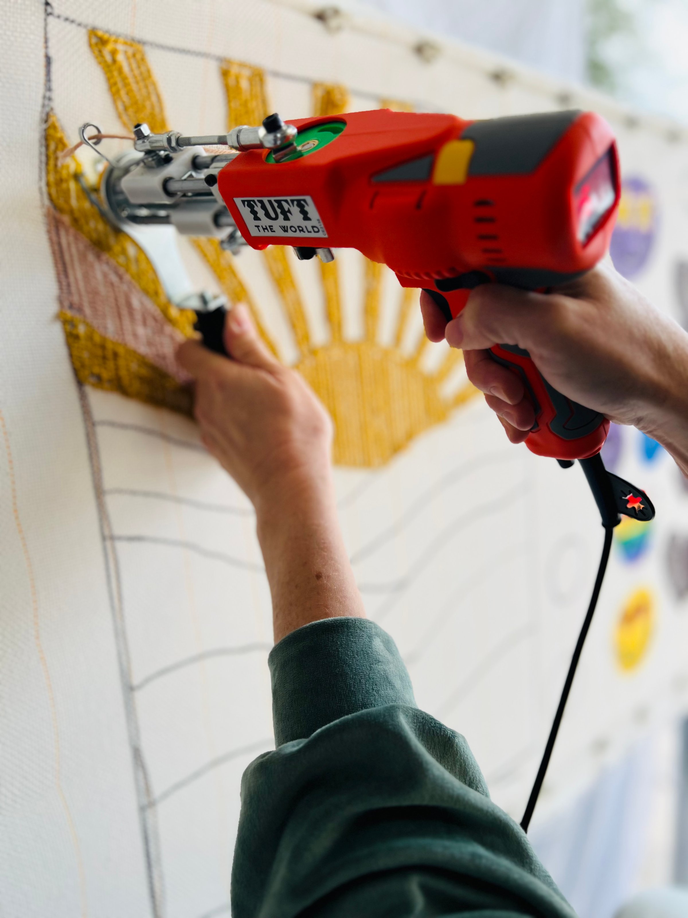 Studio K tufted artwork by Kaye Herbert