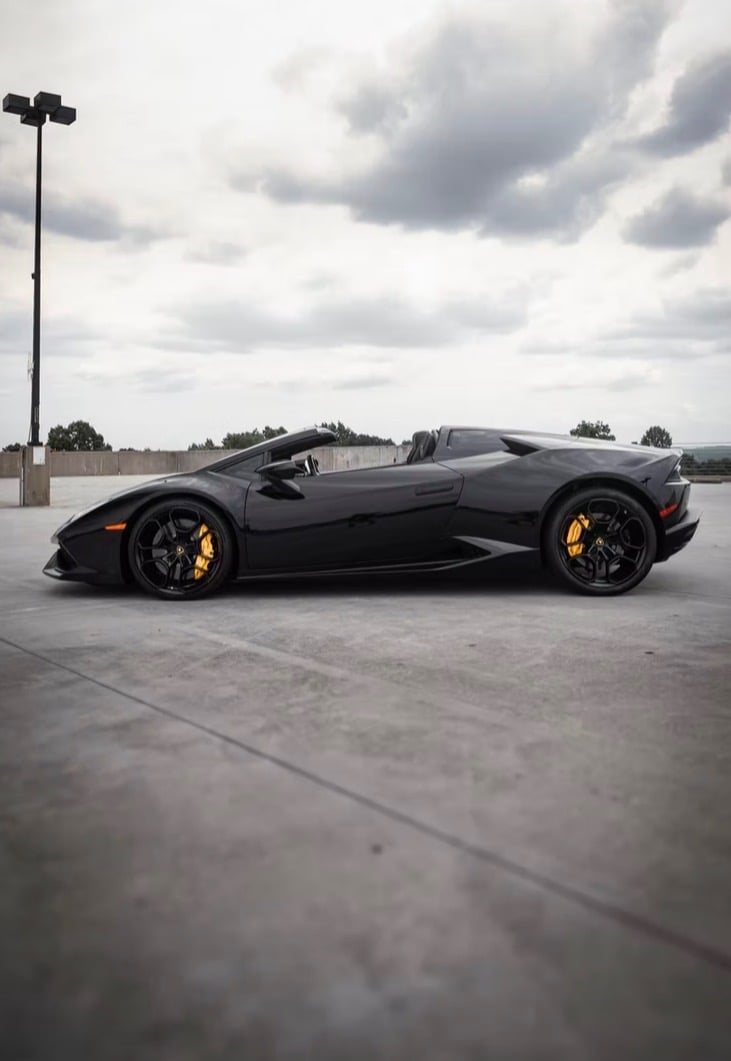 Lamborghini Huracan Spyder convertible supercar