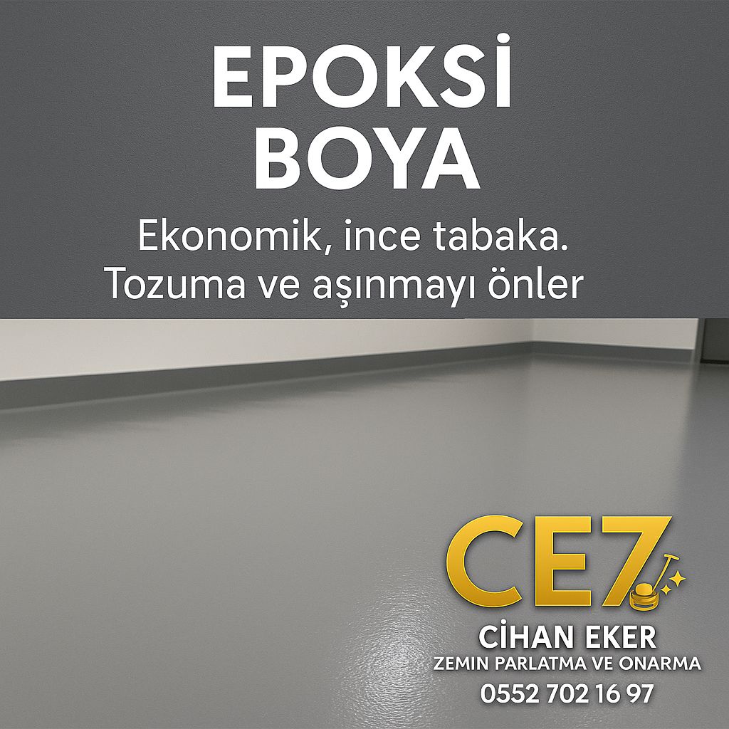 Epoksi zemin kaplama uygulaması