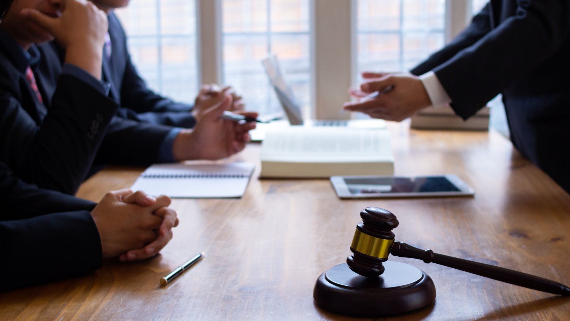 wooden judge gavel on table as symbol of justice for use in legal cases judicial system and civil rights and social justice concept with judge. concept of legislation to judge lawsuits with justice.