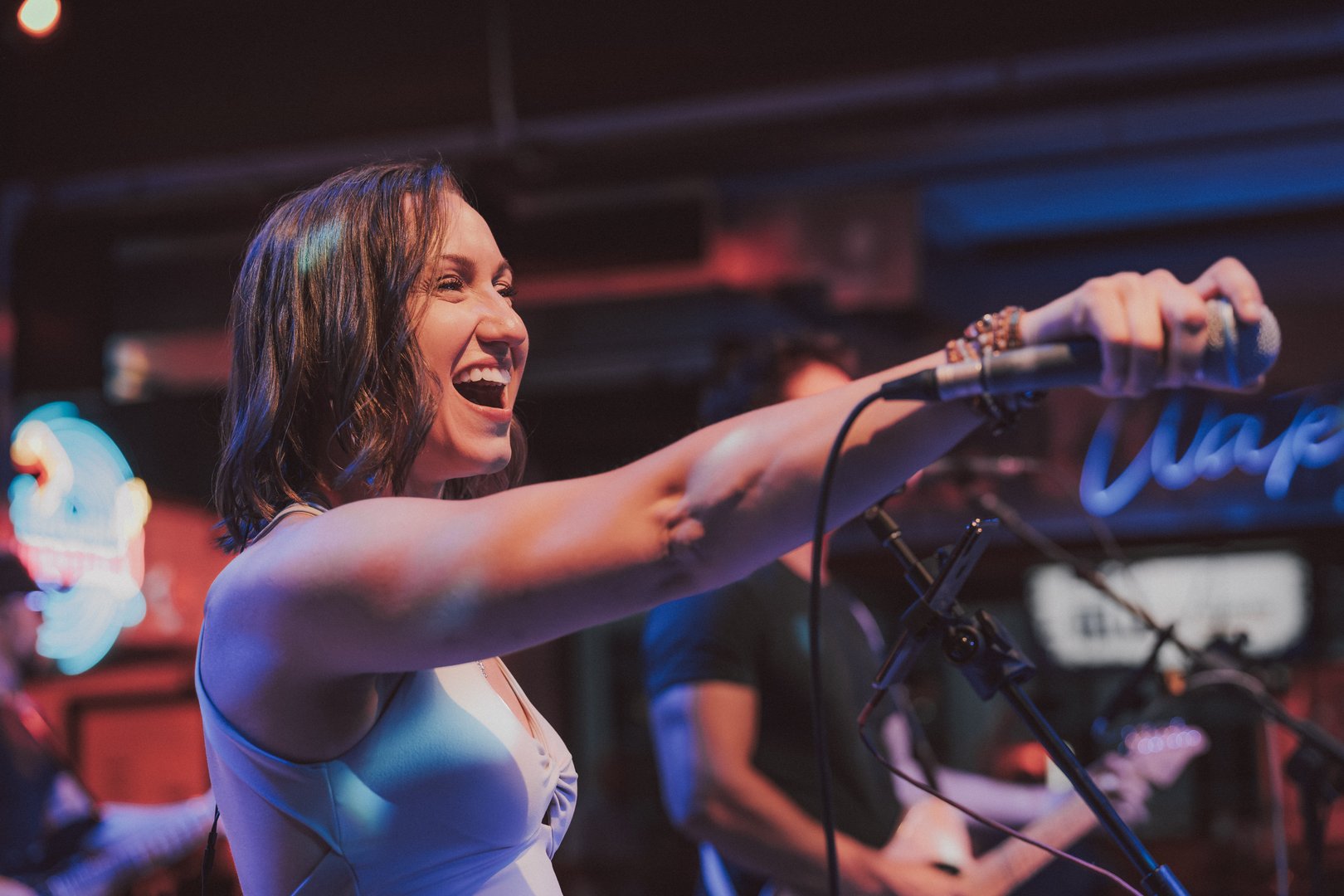 Krystal Steel performing at a dynamic event