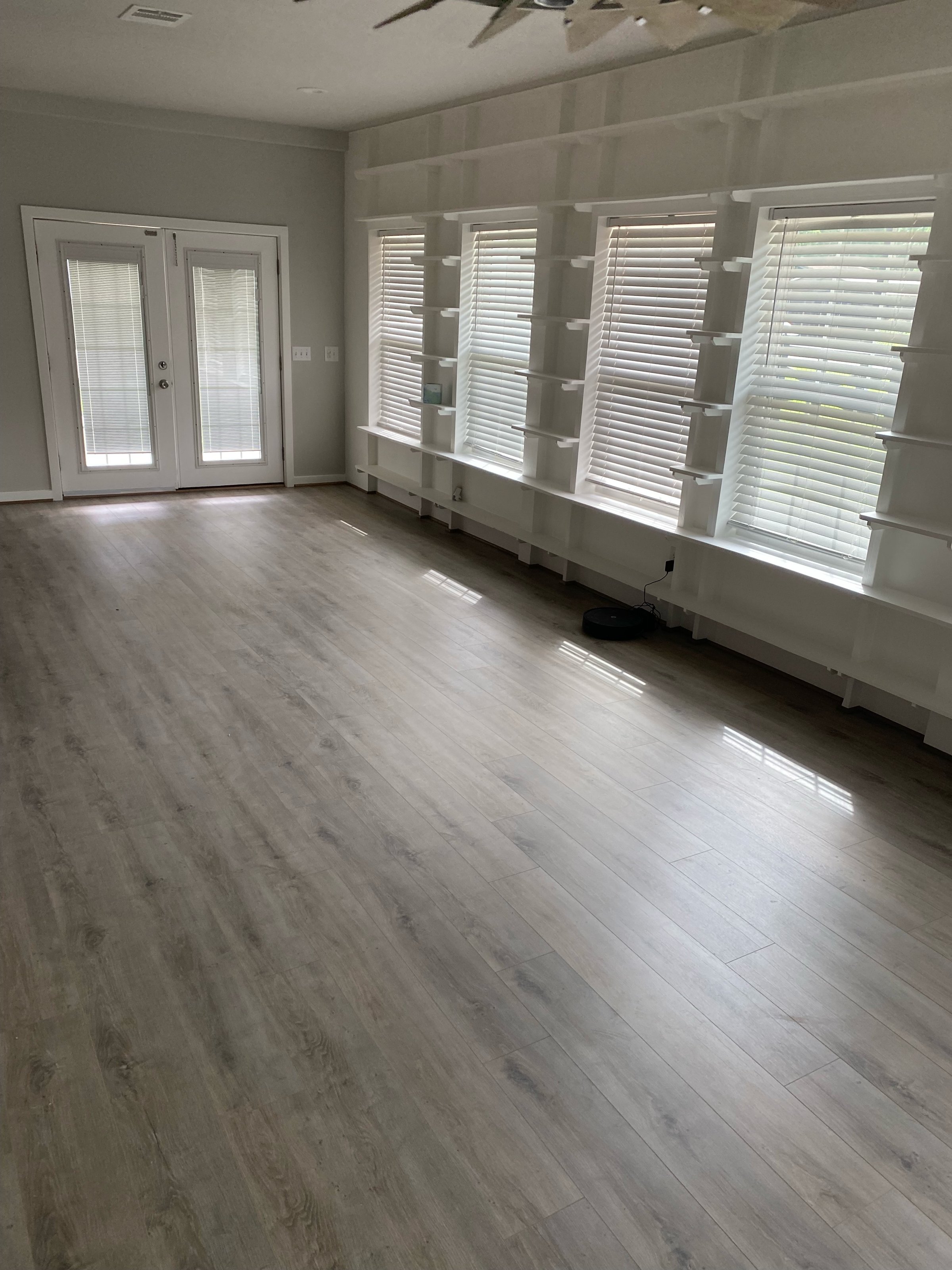 New flooring installation project