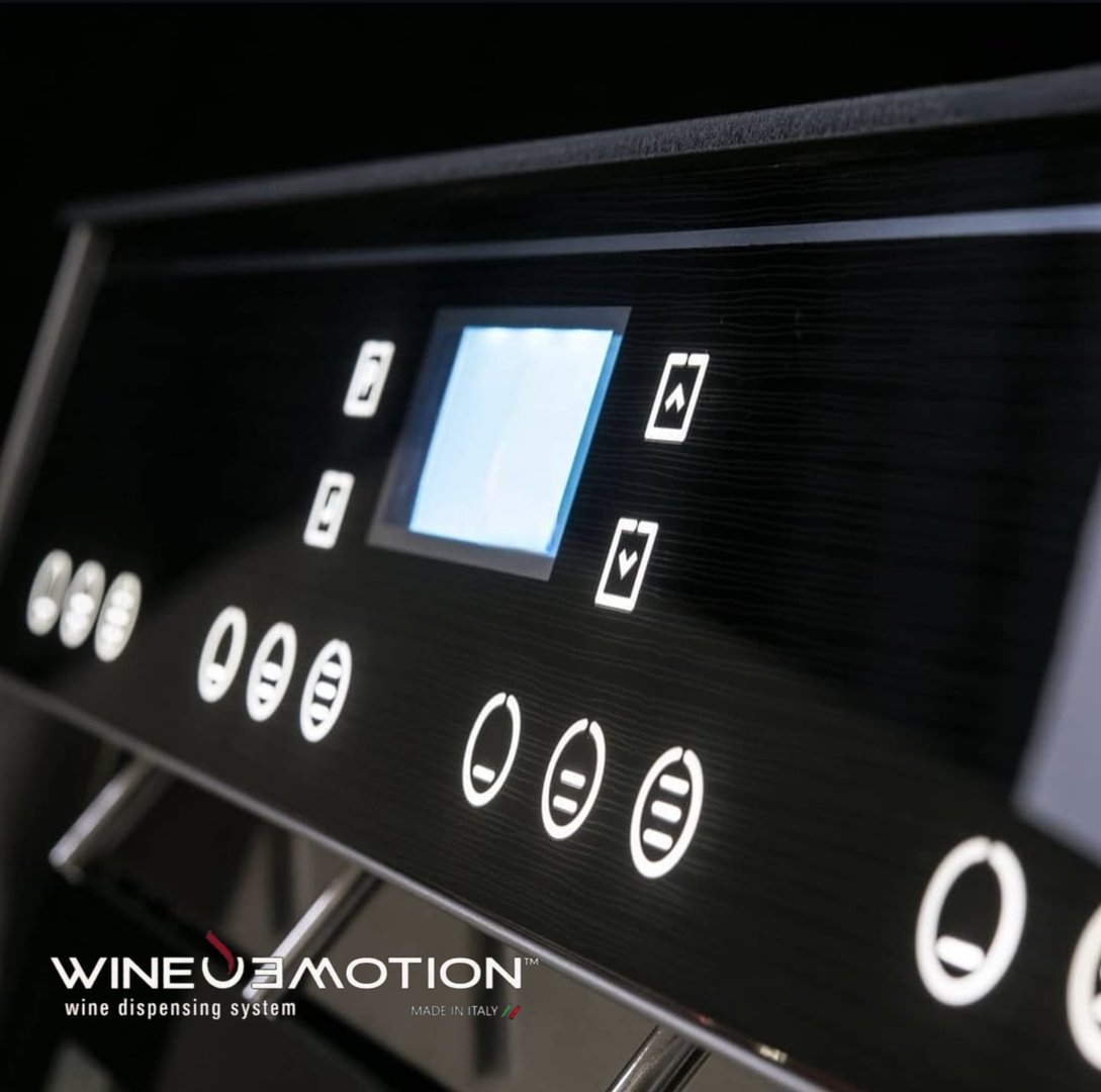 Vino por copeo WineEmotion para mixología, cava, enología, vinotecas y Enfriador de Copas Thrill - Sistema dispensador automático profesional