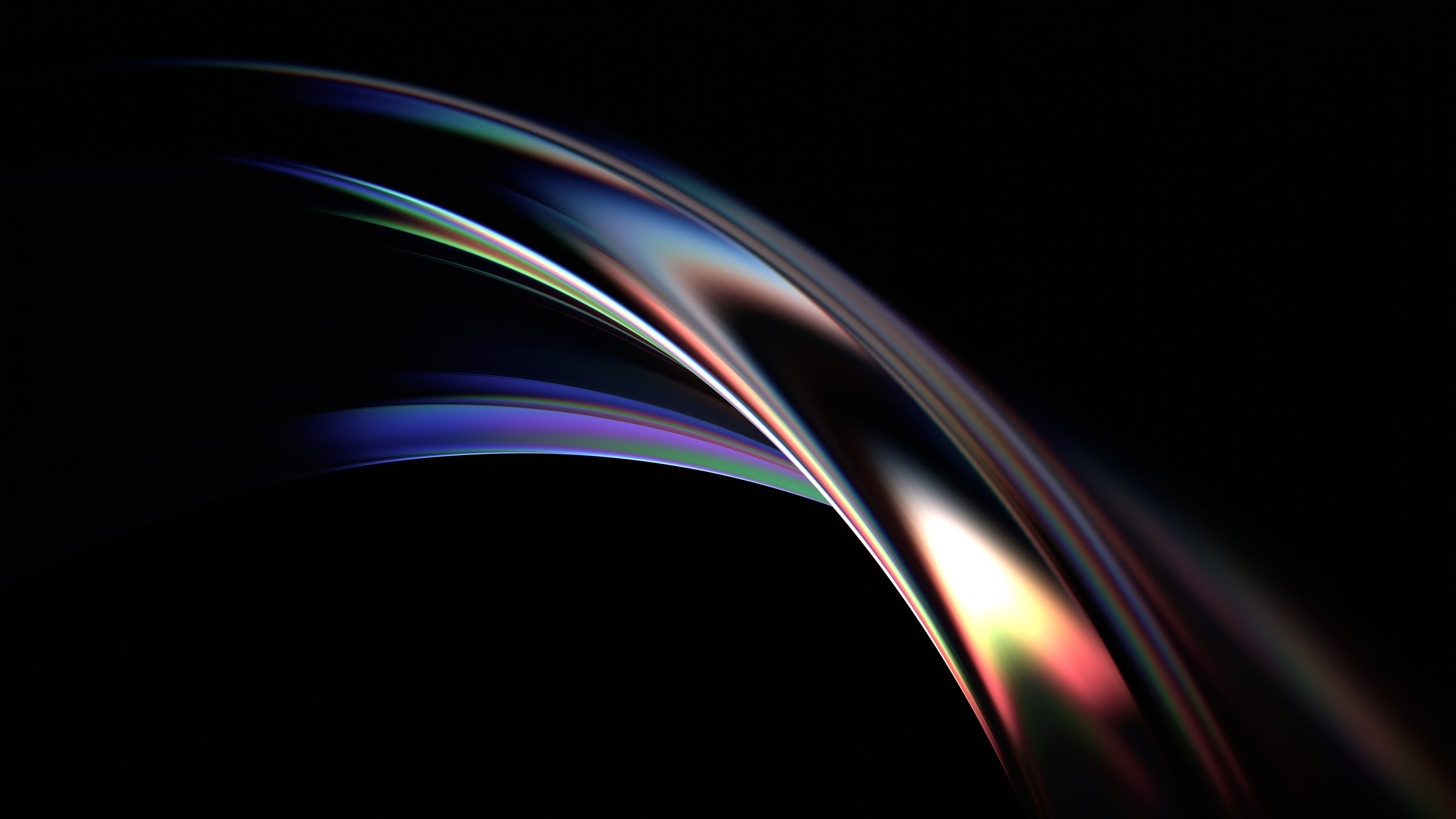 Abstract iridescent background design, 3d render