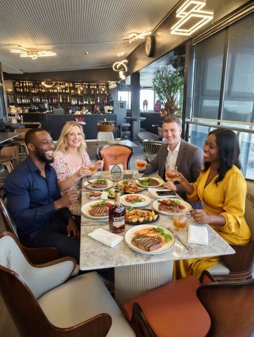 Elegant outdoor terrace seating