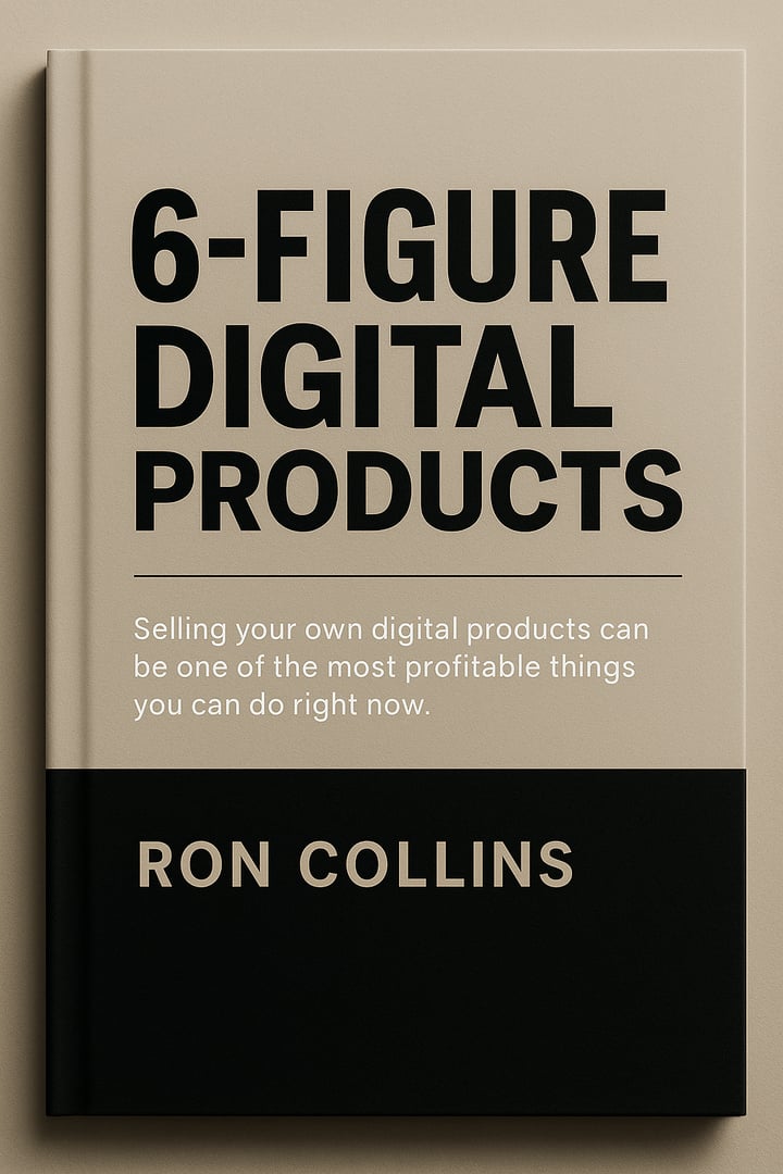 The 6-Figure Digital Product Blueprint ebook cover