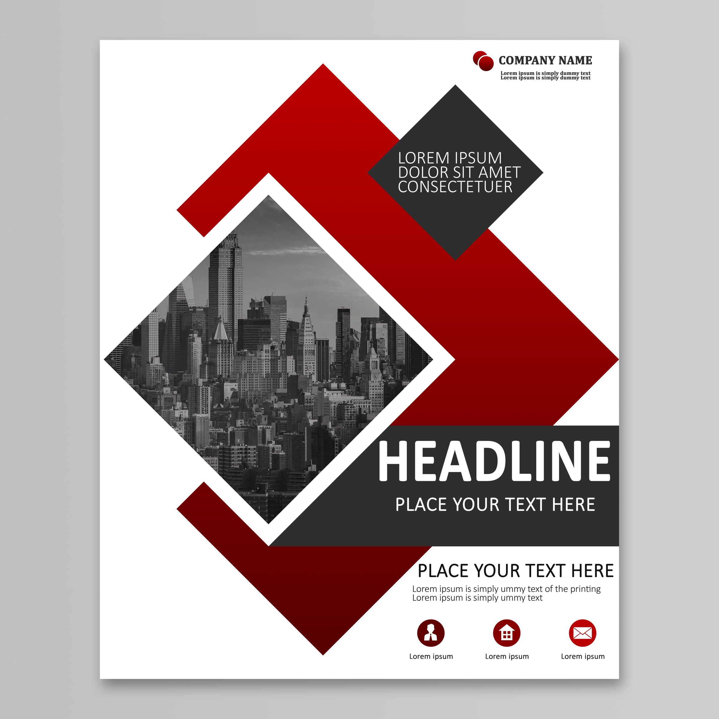 Cover design for annual report business 2023. year. Catalog company profile brochure magazine flyer booklet poster banner.