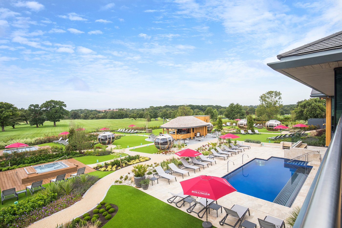Carden Park Hotel exterior in Cheshire countryside