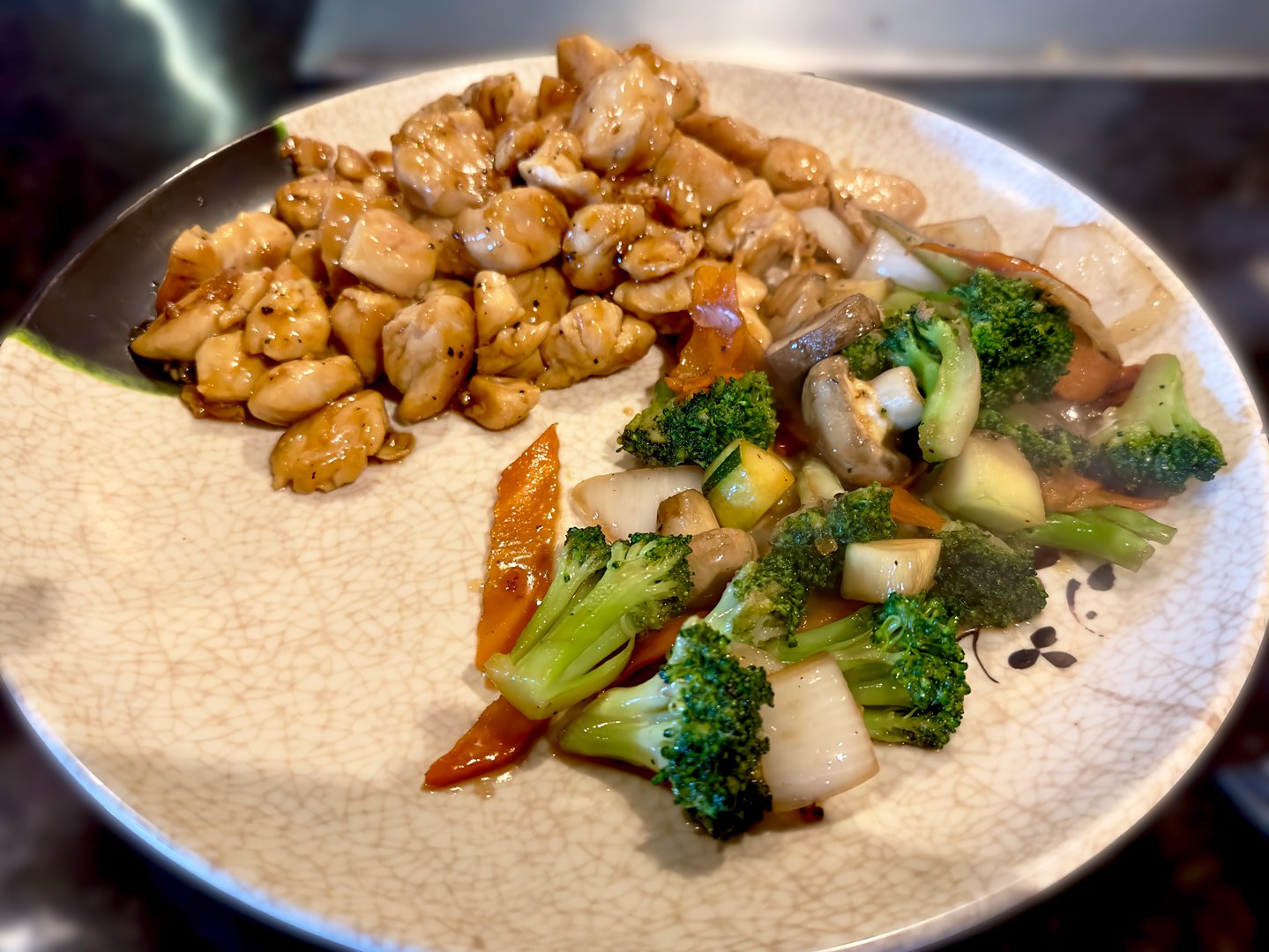 hibachi chicken & vegetable dinner
