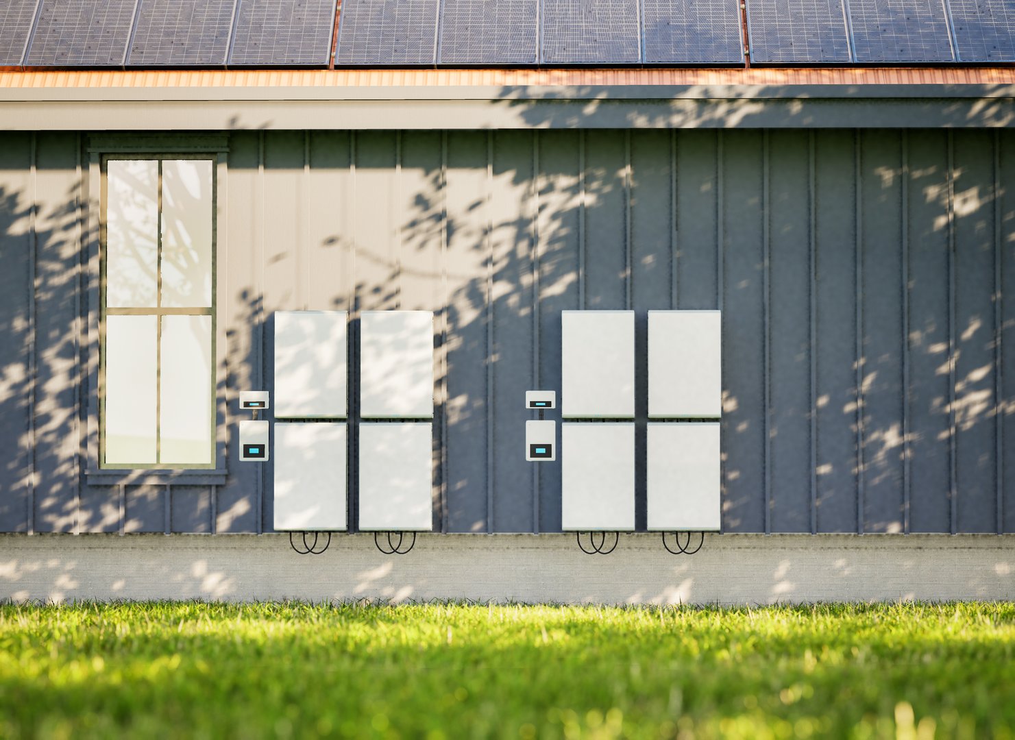 3d rendering battery energy storage system for residential used