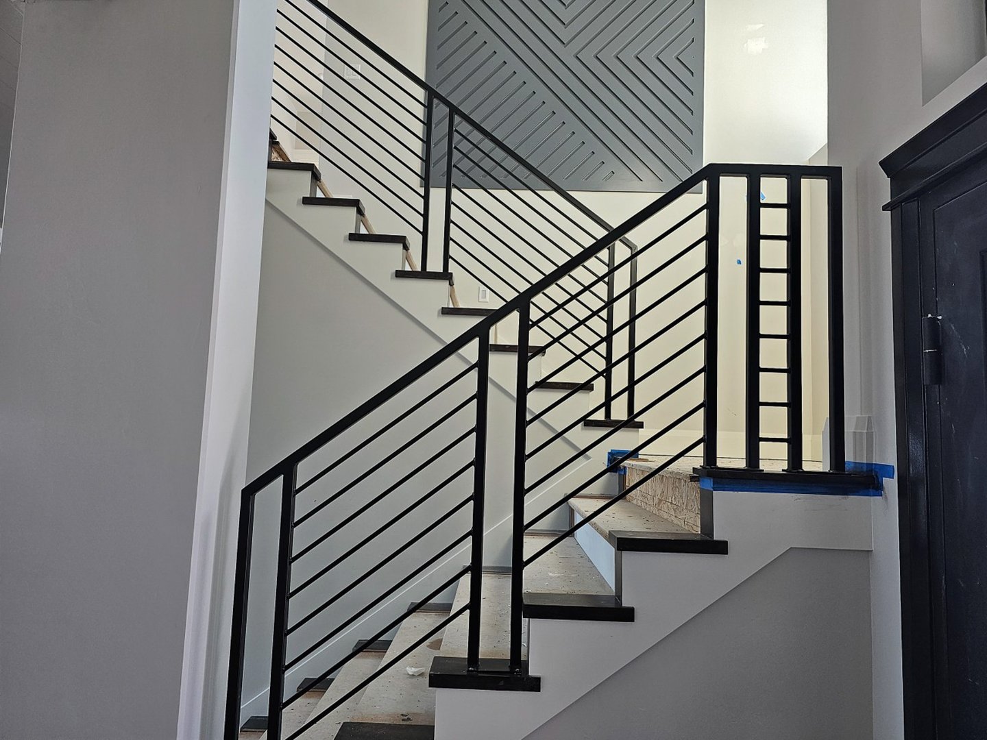 Custom railing installation project