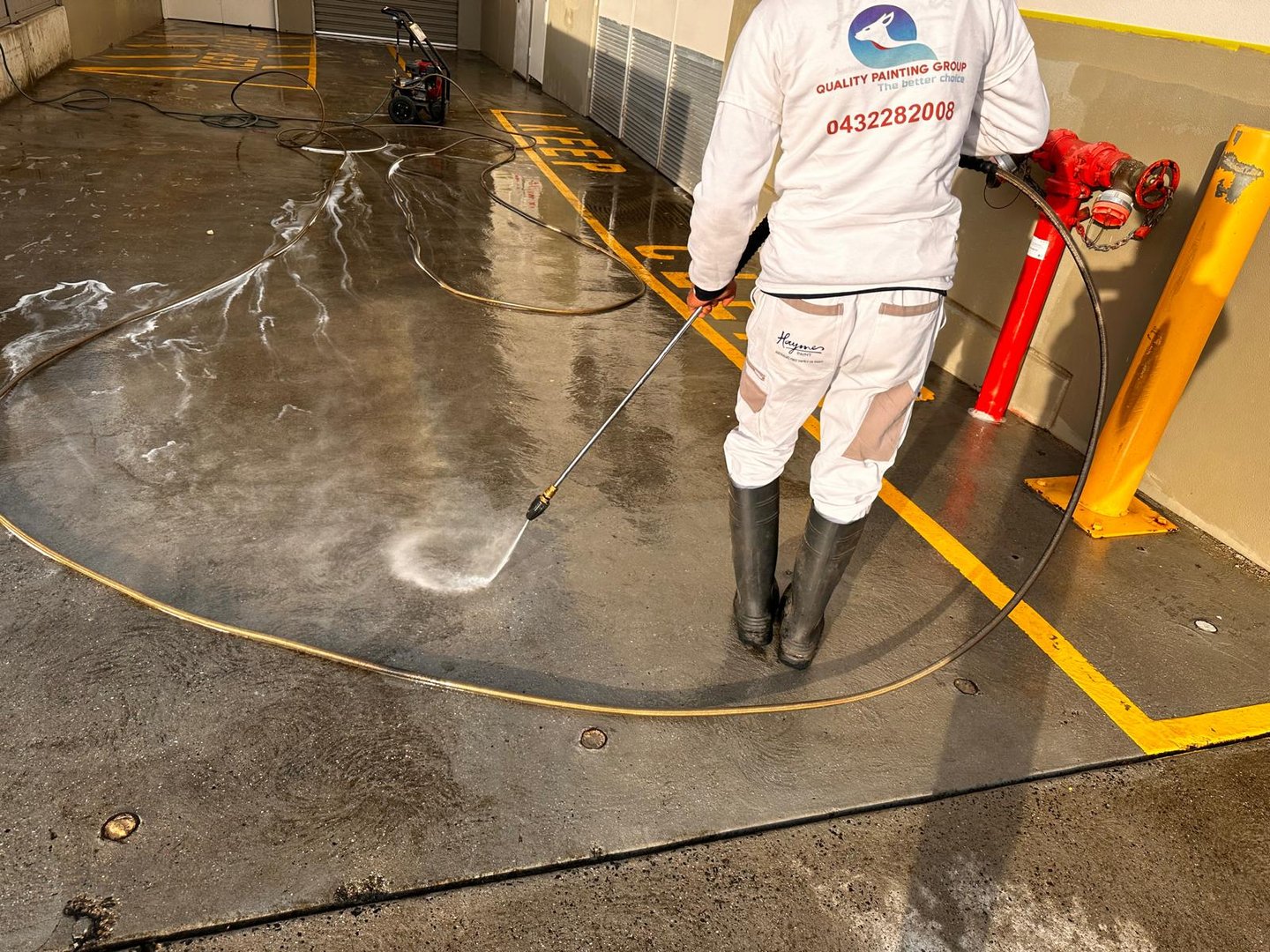 Pressure washing service