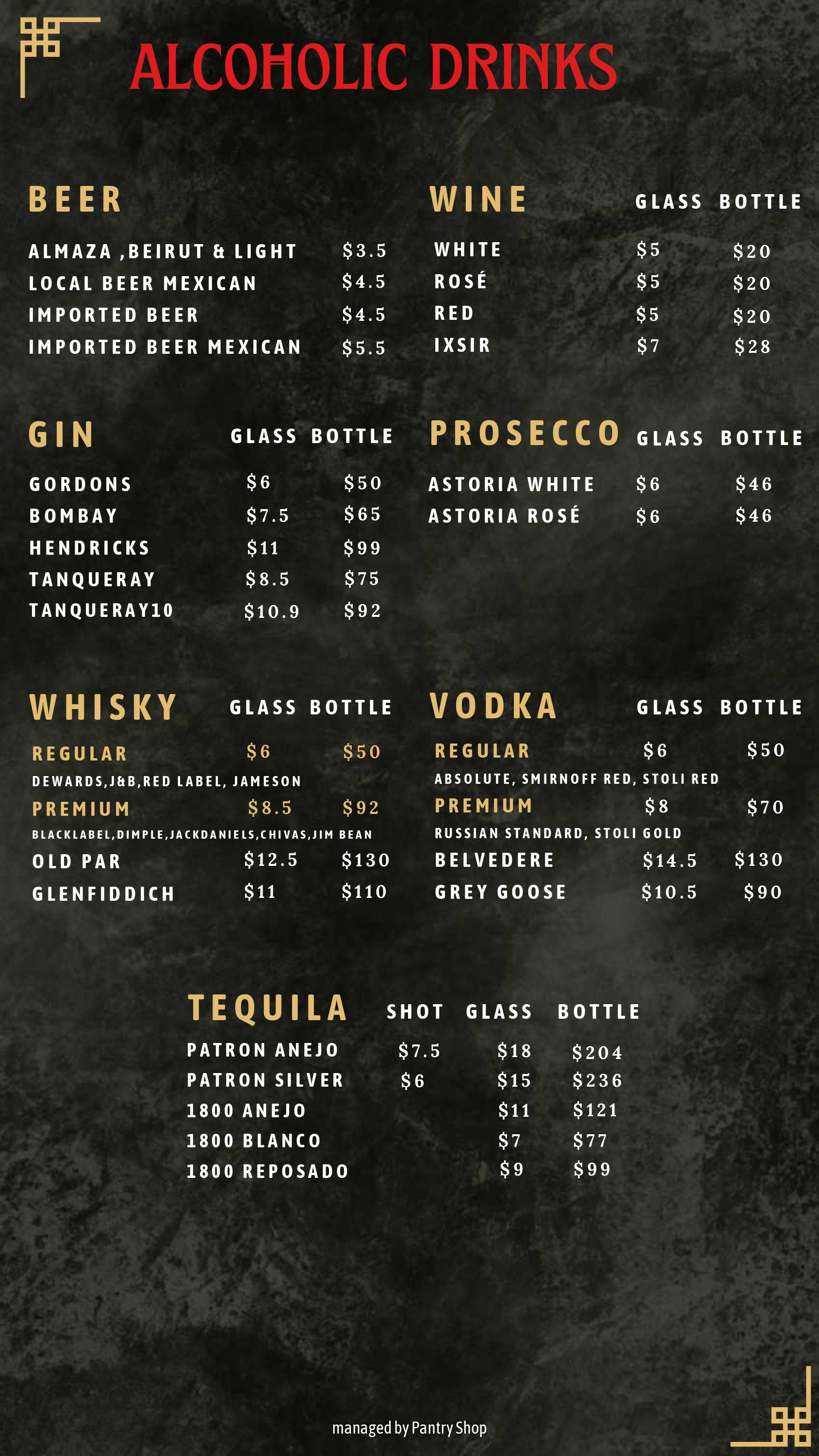 NUROS PUB Grilled Specialties