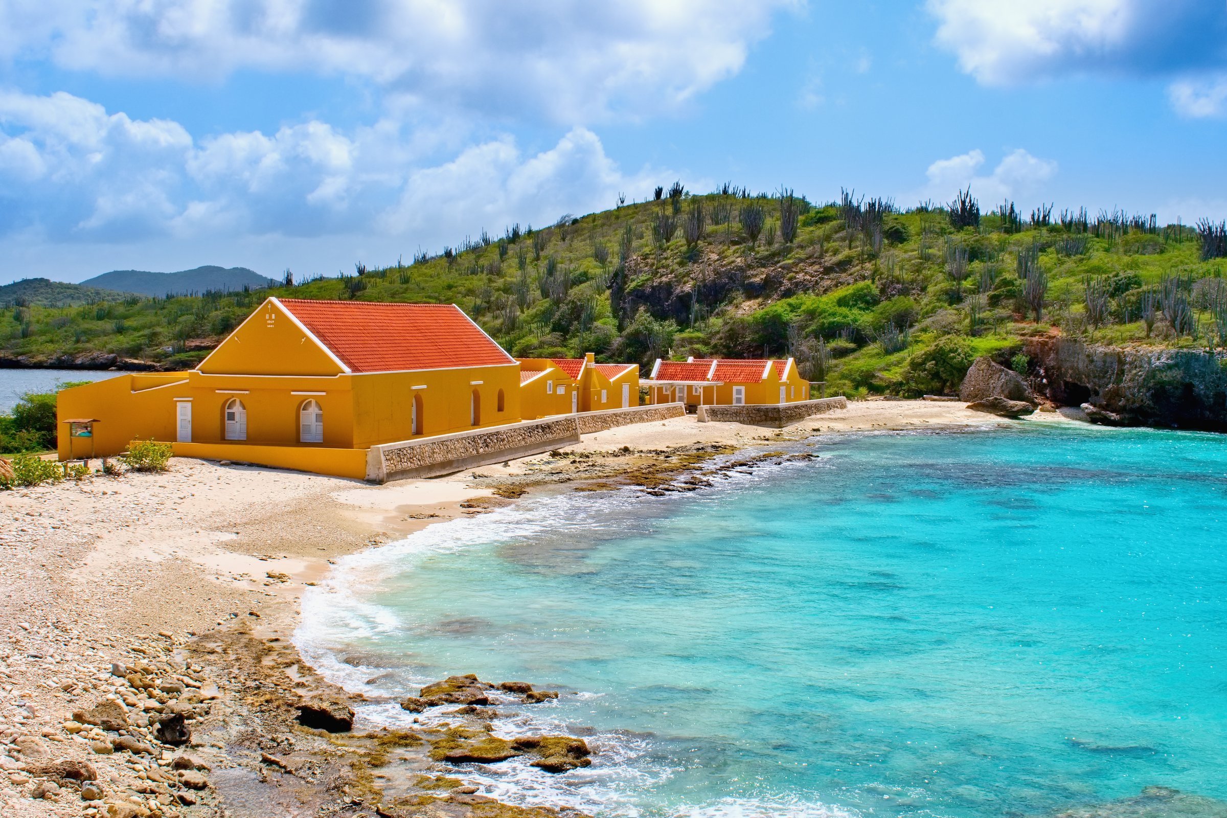 The beach named Boca Slagbaii. Bonaire, Caribbean Sea