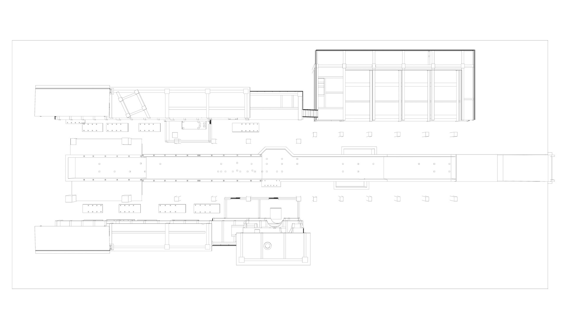 3D illustration of industrial project