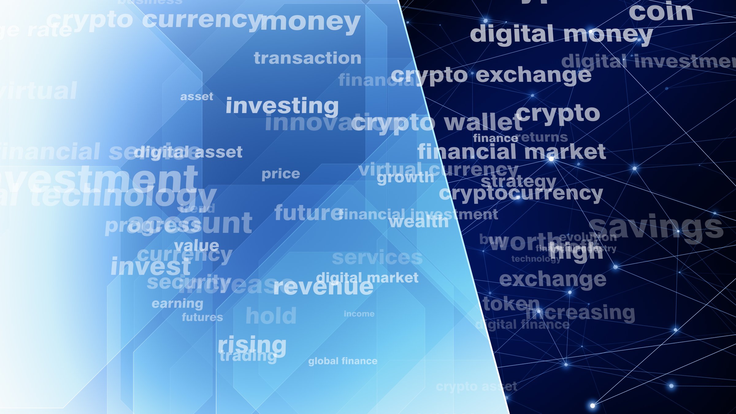 Crypto currency background covering digital money and cryptocurrency market trends