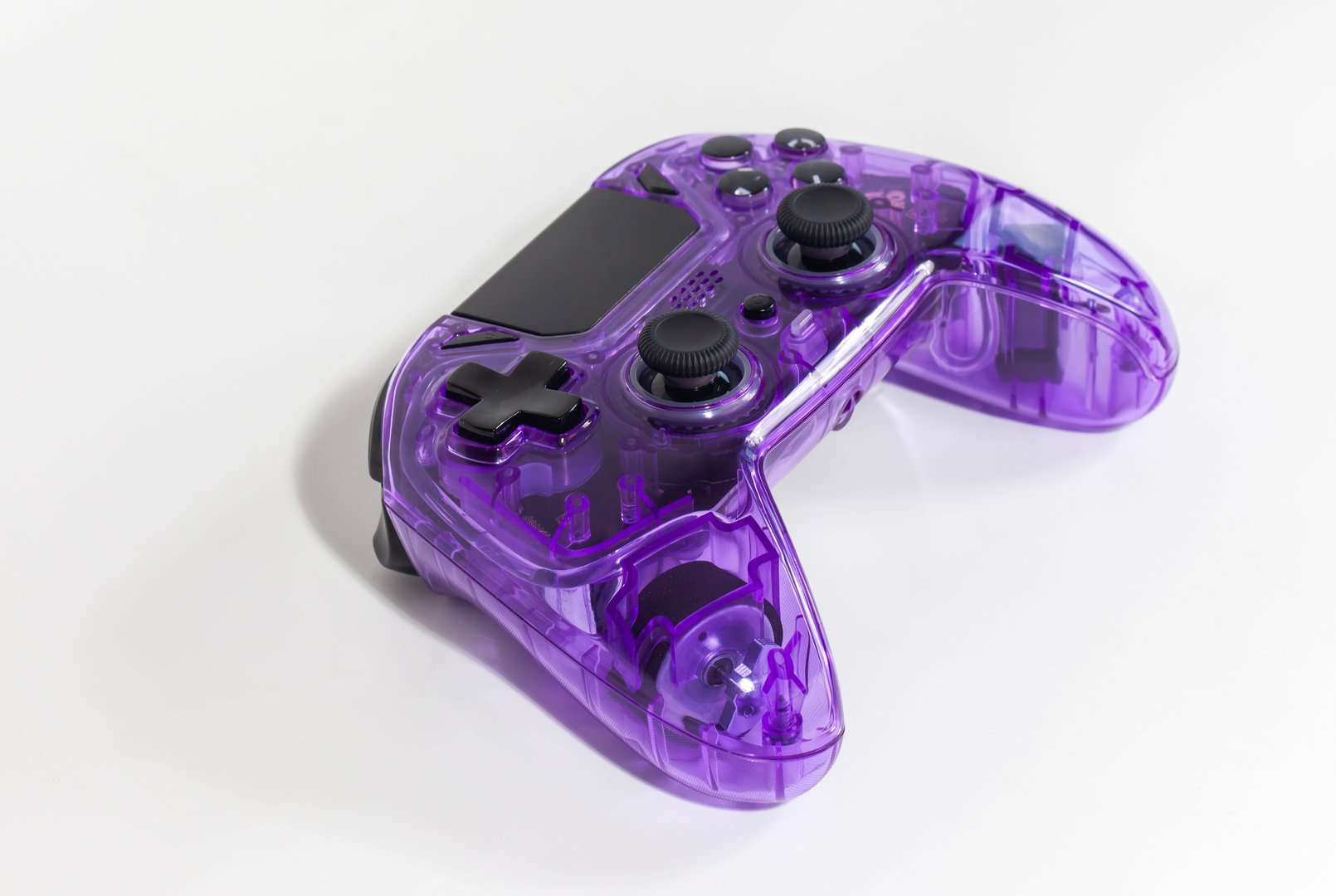 Console game Joy-Con controllers isolated on white background. Joystick game.