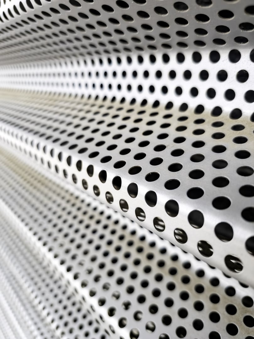 Detail of metal protection and safety grille