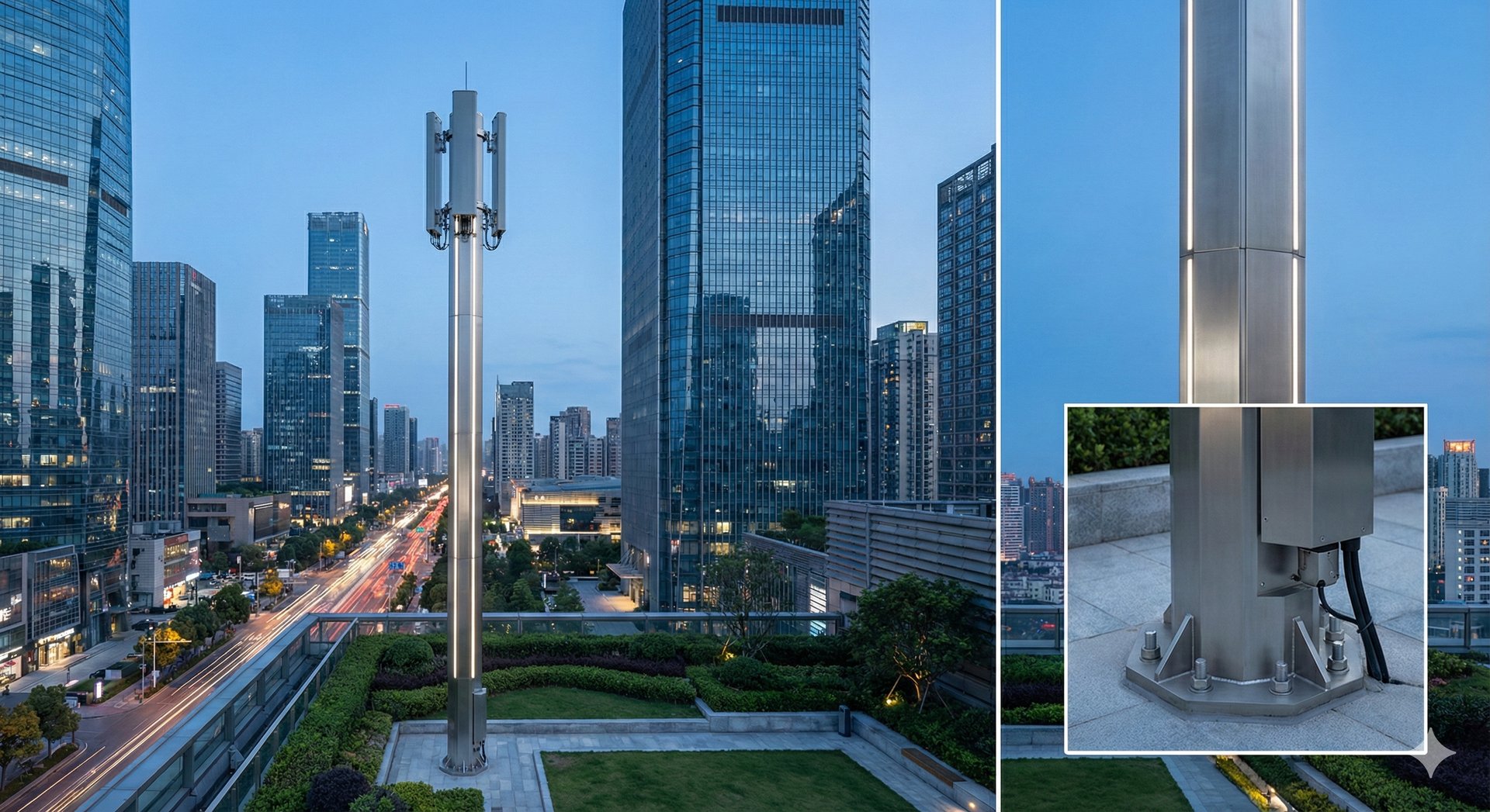 Monopolos urbanos de infraestructura de telecomunicaciones