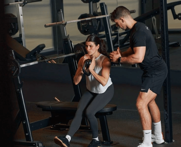 Personal trainer landing page mockup