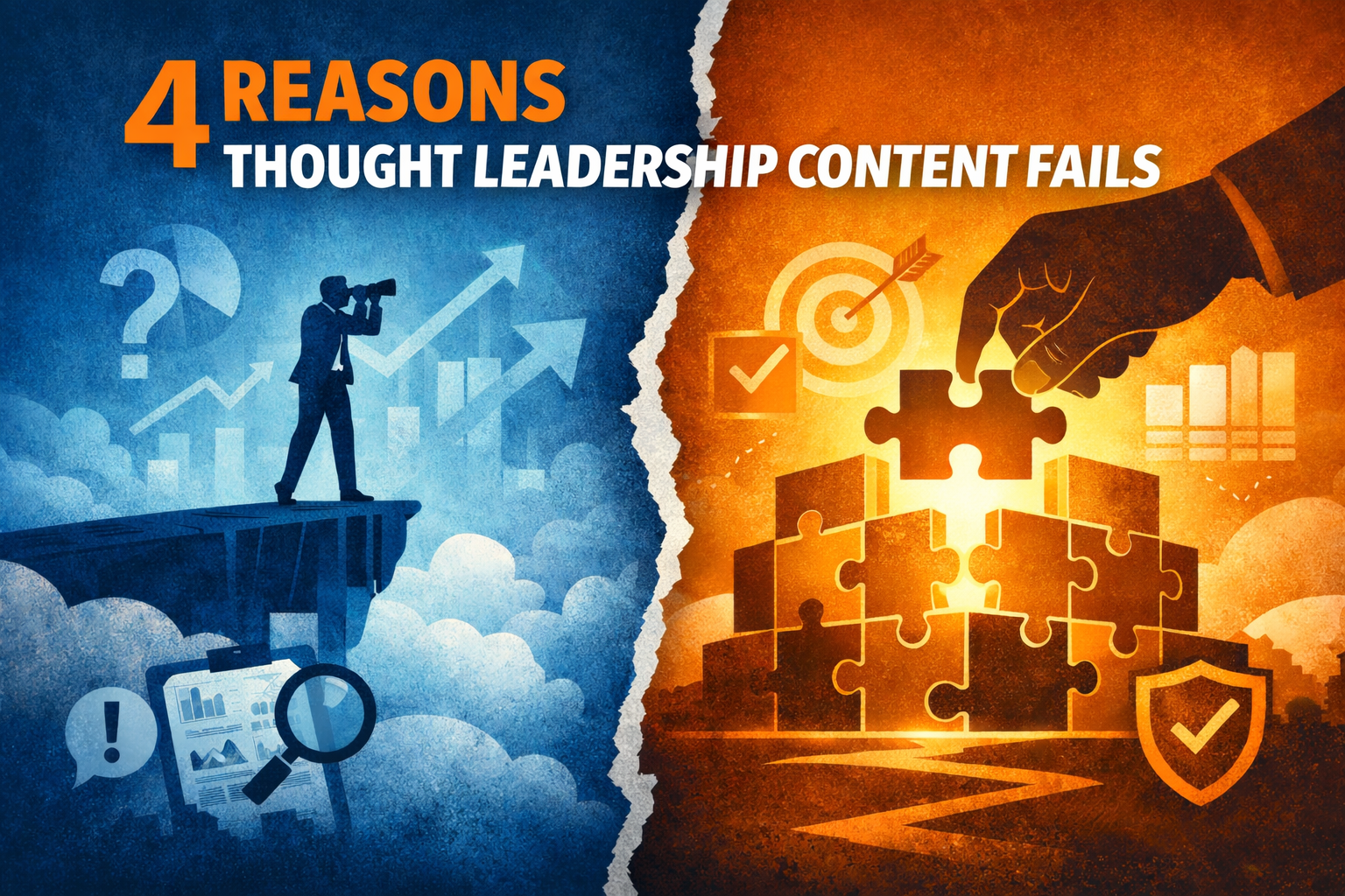 Abstract visualization representing thought leadership and strategic communication