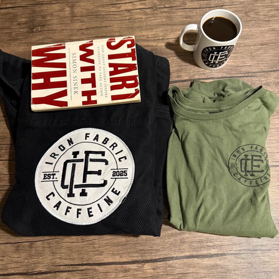 Iron, Fabric and Caffeine brand merchandise