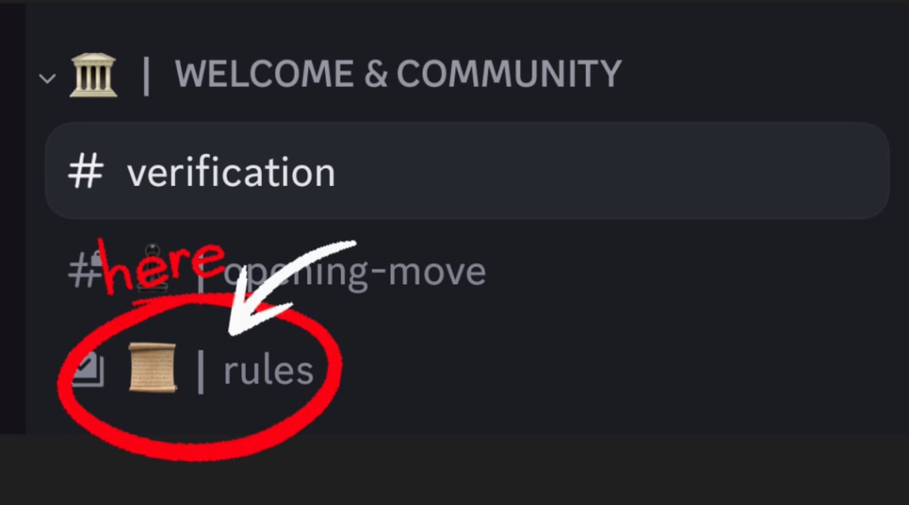View Discord server rules after verification