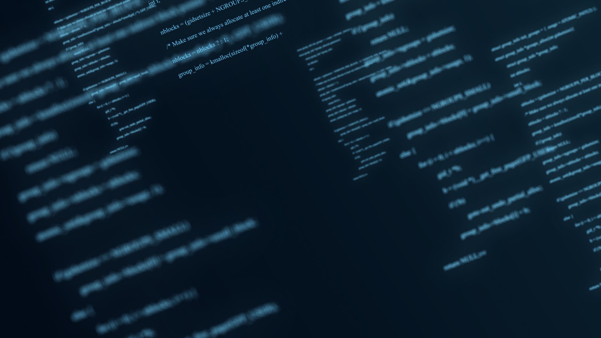 Futuristic abstract digital cyberspace with program code levitation.