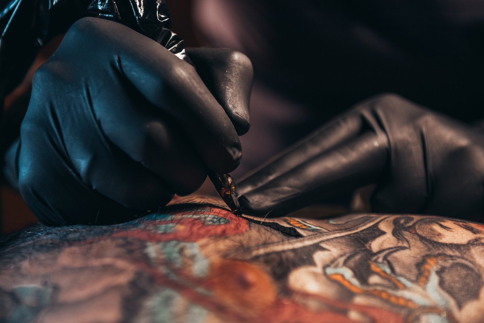 Tattoo Artist Working