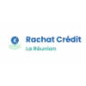 Logo with blue text Rachat Crédit La Réunion and a circular symbol on the left.