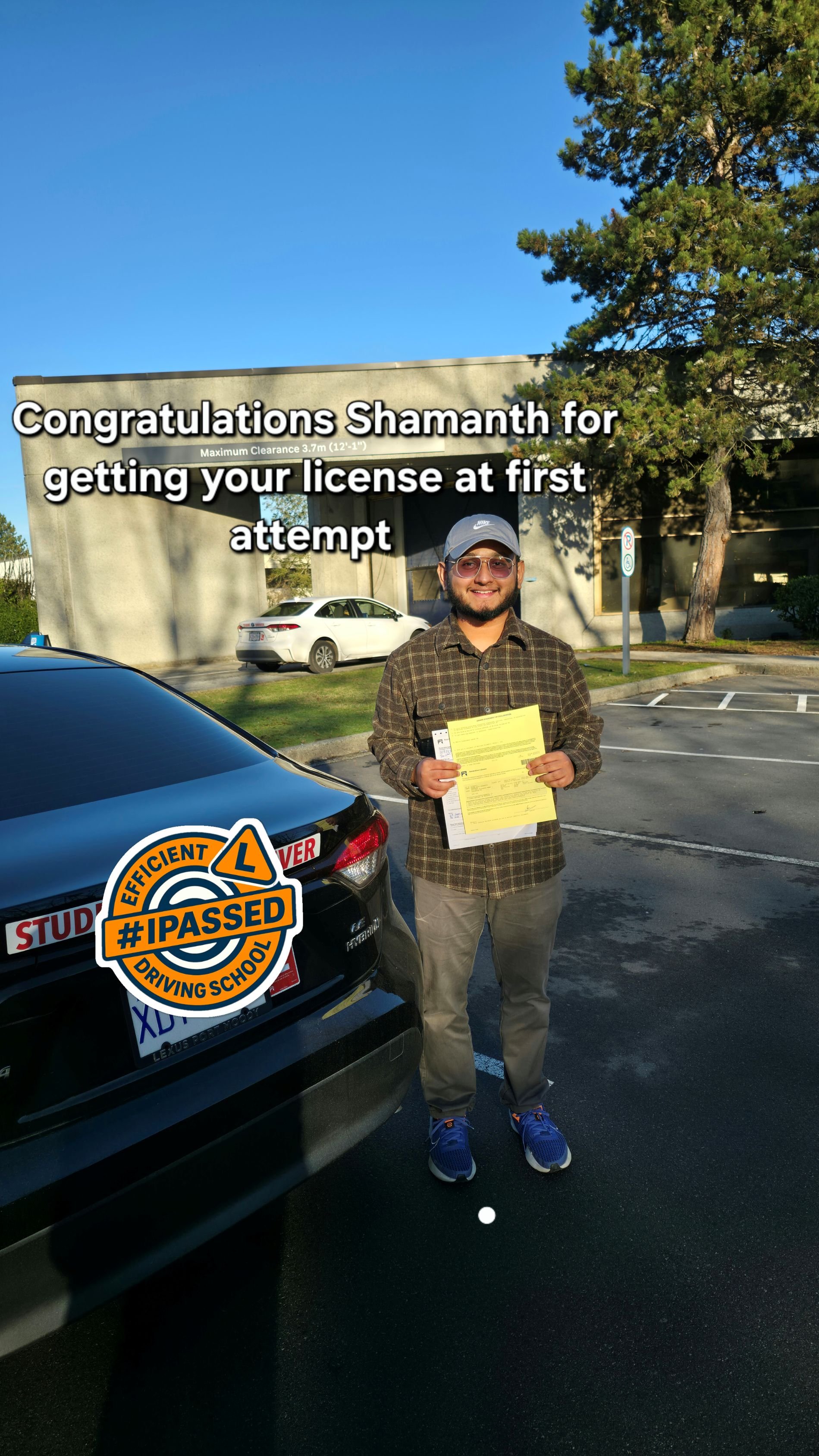 Success story from Efficient Driving School student