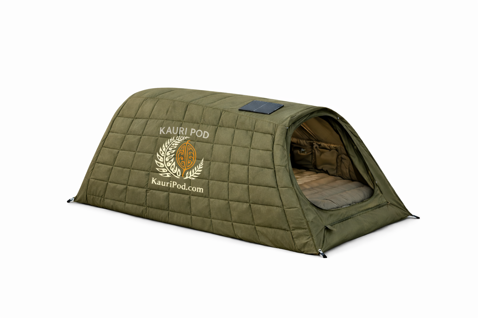 Kauri Pod charcoal grey flat top continuous padded walls